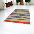 Indiai Kilim szőnyeg 170x240 modern kelim szőnyeg pamutból
