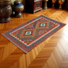   Kilim szőnyeg Chobi 83x131 kézi szövésű afgán gyapjú kilim