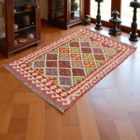   Kilim szőnyeg Chobi 149x98 kézi szövésű afgán gyapjú kilim