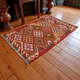   Kilim szőnyeg Chobi 159x106 kézi szövésű afgán gyapjú kilim