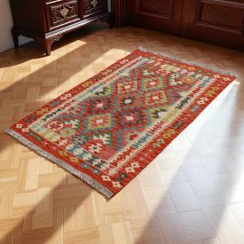   Kilim szőnyeg Chobi 146x100 kézi szövésű afgán gyapjú kilim