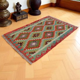  Kilim szőnyeg Chobi 157x106 kézi szövésű afgán gyapjú kilim