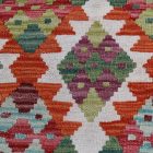 Chobi Kilim szőnyeg 144x110 kézi szövésű afgán gyapjú kilim