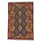 Chobi Kilim szőnyeg 146x101 kézi szövésű afgán gyapjú kilim