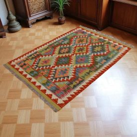   Kilim szőnyeg Chobi 151x100 kézi szövésű afgán gyapjú kilim