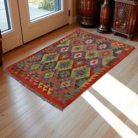 Chobi Kilim szőnyeg 150x102 kézi szövésű afgán gyapjú kilim