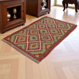   Kilim szőnyeg Chobi 156x103 kézi szövésű afgán gyapjú kilim