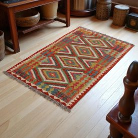   Kilim szőnyeg Chobi 148x99 kézi szövésű afgán gyapjú kilim