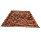 Chobi Kilim szőnyeg 238x299 kézi szövésű afgán gyapjú kilim