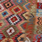 Chobi Kilim szőnyeg 238x299 kézi szövésű afgán gyapjú kilim
