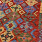 Chobi Kilim szőnyeg 246x350 kézi szövésű afgán gyapjú kilim