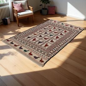   Nomád Kilim szőnyeg Adarskan 126x202 Kelim falvédő szőnyeg