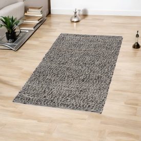 Gyapjú szőnyeg Rustic 71x133 szürke szőnyeg