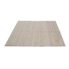 Gyapjú szőnyeg nappaliba Rustic 160x159 szövött szőnyeg natúr gyapjúból