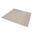 Gyapjú szőnyeg nappaliba Rustic 160x159 szövött szőnyeg natúr gyapjúból