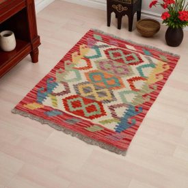   Kilim szőnyeg Chobi 60x85 kézi szövésű afgán gyapjú kilim