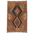 Etnikai Kilim szőnyeg Chobi 95x65 kézi szövésű afgán gyapjú kilim
