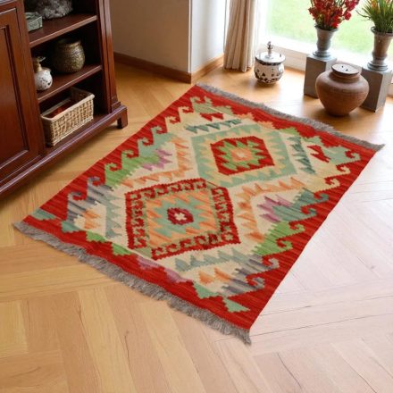 Kilim szőnyeg Chobi 64x86 kézi szövésű afgán gyapjú kilim