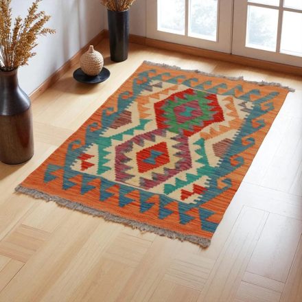 Kilim szőnyeg Chobi 63x97 kézi szövésű afgán gyapjú kilim