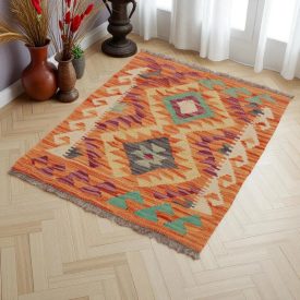  Kilim szőnyeg Chobi 68x86 kézi szövésű afgán gyapjú kilim