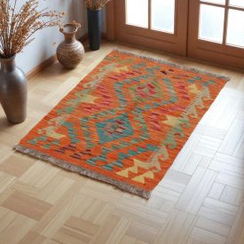   Kézi szövésű Kilim szőnyeg Chobi 62x86 afgán gyapjú kilim