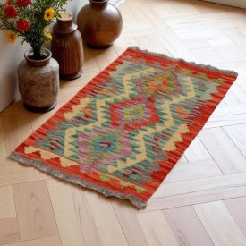   Afgán Kilim szőnyeg Chobi 54x92 kézi szövésű etnikai kilim