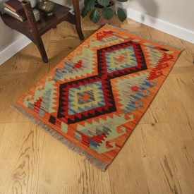   Kilim szőnyeg Chobi 69x103 kézi szövésű afgán gyapjú kilim