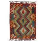 Kézi szövésű Kilim szőnyeg Chobi 63x83 afgán gyapjú kilim