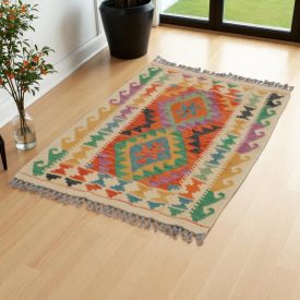   Afgán Kilim szőnyeg Chobi 127x82 kézi szövésű etnikai kilim