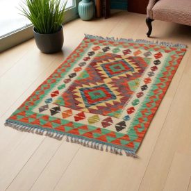   Afgán Kilim szőnyeg Chobi 125x84 kézi szövésű etnikai kilim