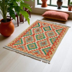   Chobi Kilim szőnyeg 120x80 kézi szövésű afgán gyapjú kilim