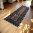 Keleti futószőnyeg Aqcha Bukhara 80x285 kézi csomózású afgán szőnyeg