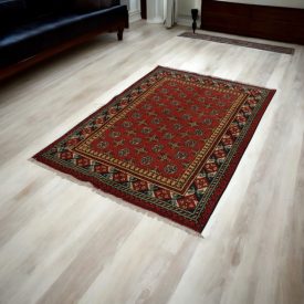   Keleti szőnyeg Aqcha Bukhara 128x183 kézi csomózású afgán szőnyeg