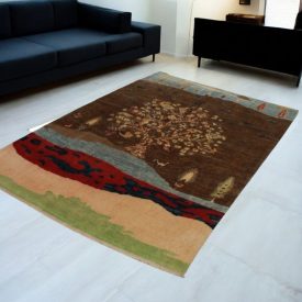   Keleti szőnyeg Afshar naqsha 205x293 kézi csomózású afgán szőnyeg