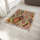 Afgán Kilim szőnyeg Chobi 110x146 etnikai kézi szövésű Kilim
