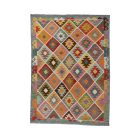 Gyapjú Kilim szőnyeg Chobi 182x250 kézi szövésű afgán Kilim