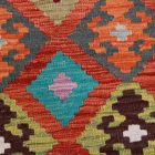 Gyapjú Kilim szőnyeg Chobi 207x299 kézi szövésű afgán Kilim