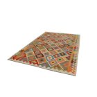 Chobi Kilim szőnyeg 196x302 kézi szövésű gyapjú kelim