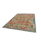 Gyapjú Kilim szőnyeg Chobi 203x298 kézi szövésű afgán Kilim