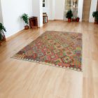 Chobi Kilim szőnyeg 202x293 kézi szövésű gyapjú kelim