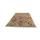 Etnikai Kilim szőnyeg Chobi 195x303 kézi szövésű afgán Kilim