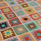 Etnikai Kilim szőnyeg Chobi 195x303 kézi szövésű afgán Kilim