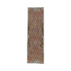 Chobi Kilim futószőnyeg 89x293 kézi szövésű gyapjú kelim