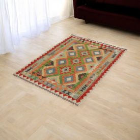 Afgán Kilim Chobi 86x122 kézzel szövött Kilim szőnyeg