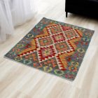 Afgán Kilim szőnyeg Chobi 86x126 etnikai kézi szövésű Kilim