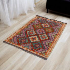 Afgán Kilim Chobi 97x147 kézzel szövött Kilim szőnyeg