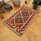 Etnikai Kilim szőnyeg Chobi 61x90 afgán gyapjú Kilim