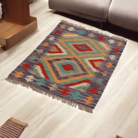   Etnikai Kilim szőnyeg Chobi 60x91 kézi szövésű afgán Kilim