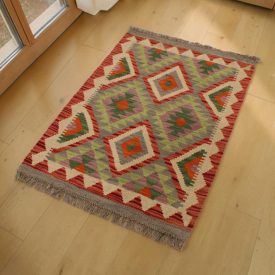 Autentikus Kilim 62x88 kézi szövésű szőttes szőnyeg