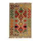 Autentikus Kilim szőnyeg 58x90 kézi szövésű etnikai Kilim